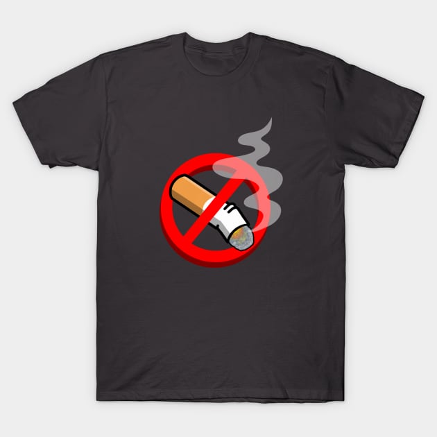 No Smoking Zone T-Shirt by GarryDeanArt